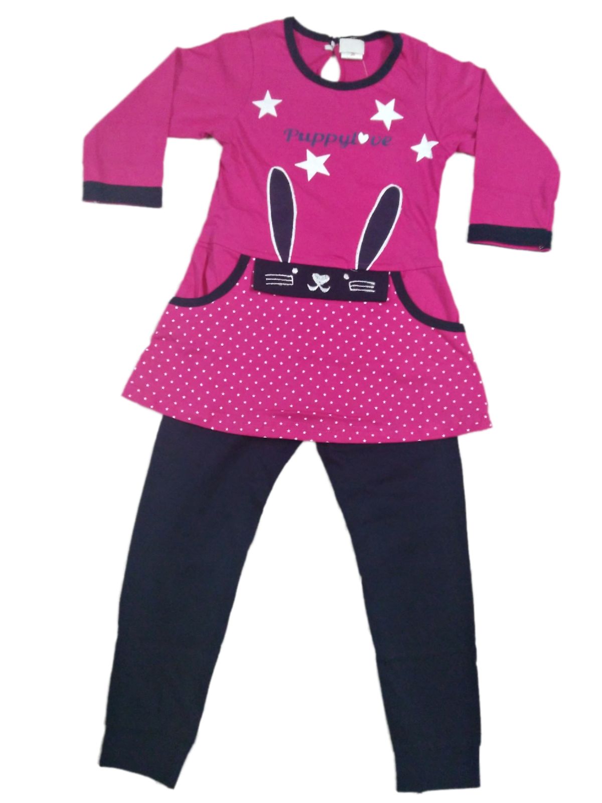 Girls Casual Dress with Legging-D2029
