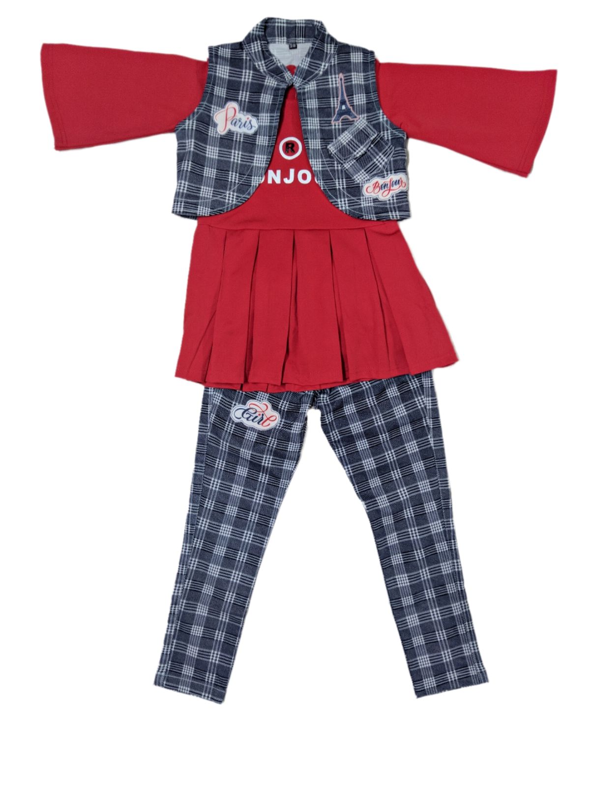 Girls Dress with Jacket-D2036