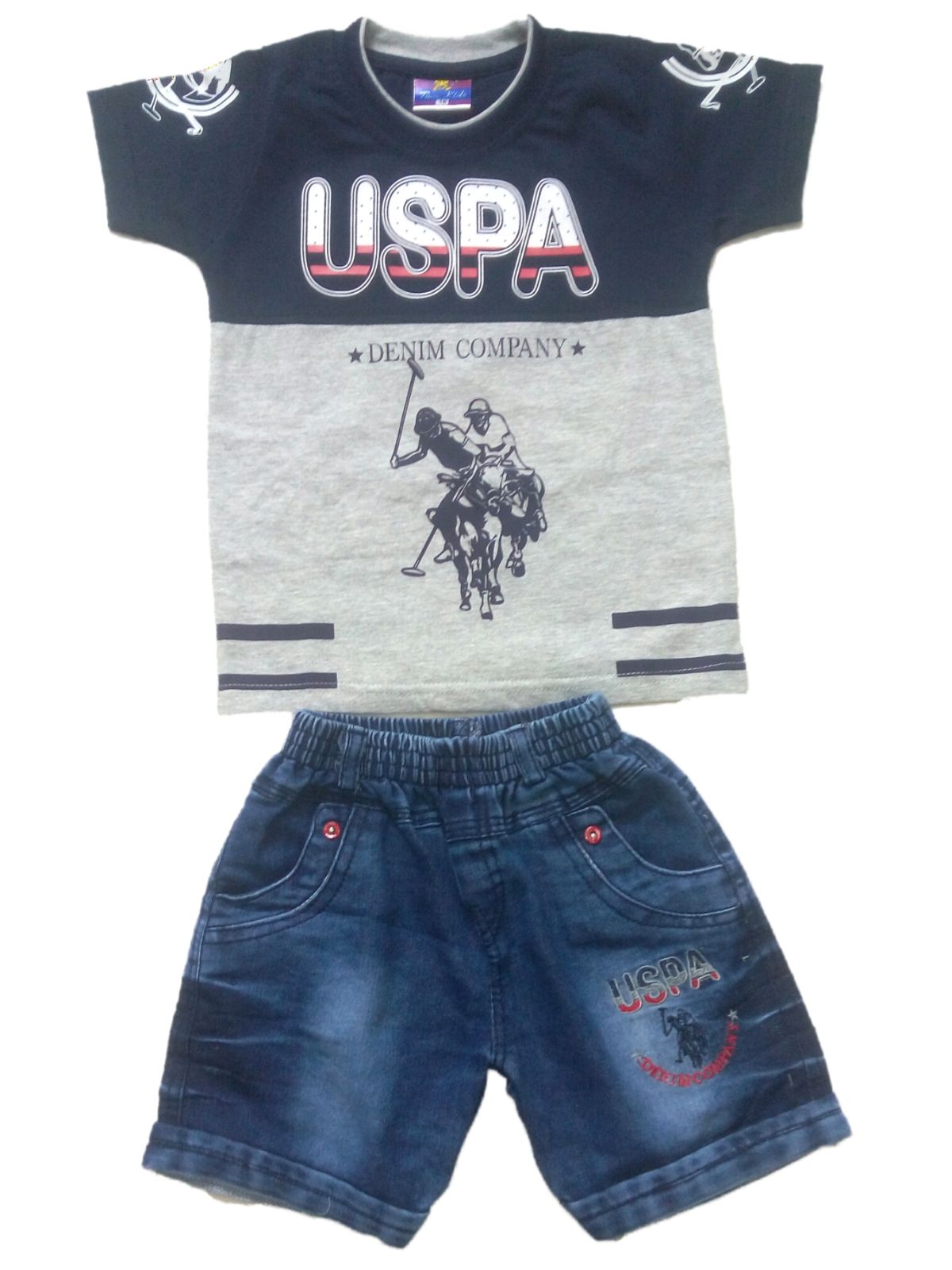 Kids Boys Combo Set (T-Shirt/ Nicker)-218018