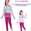 Girls T-shirt lower combo set d2040