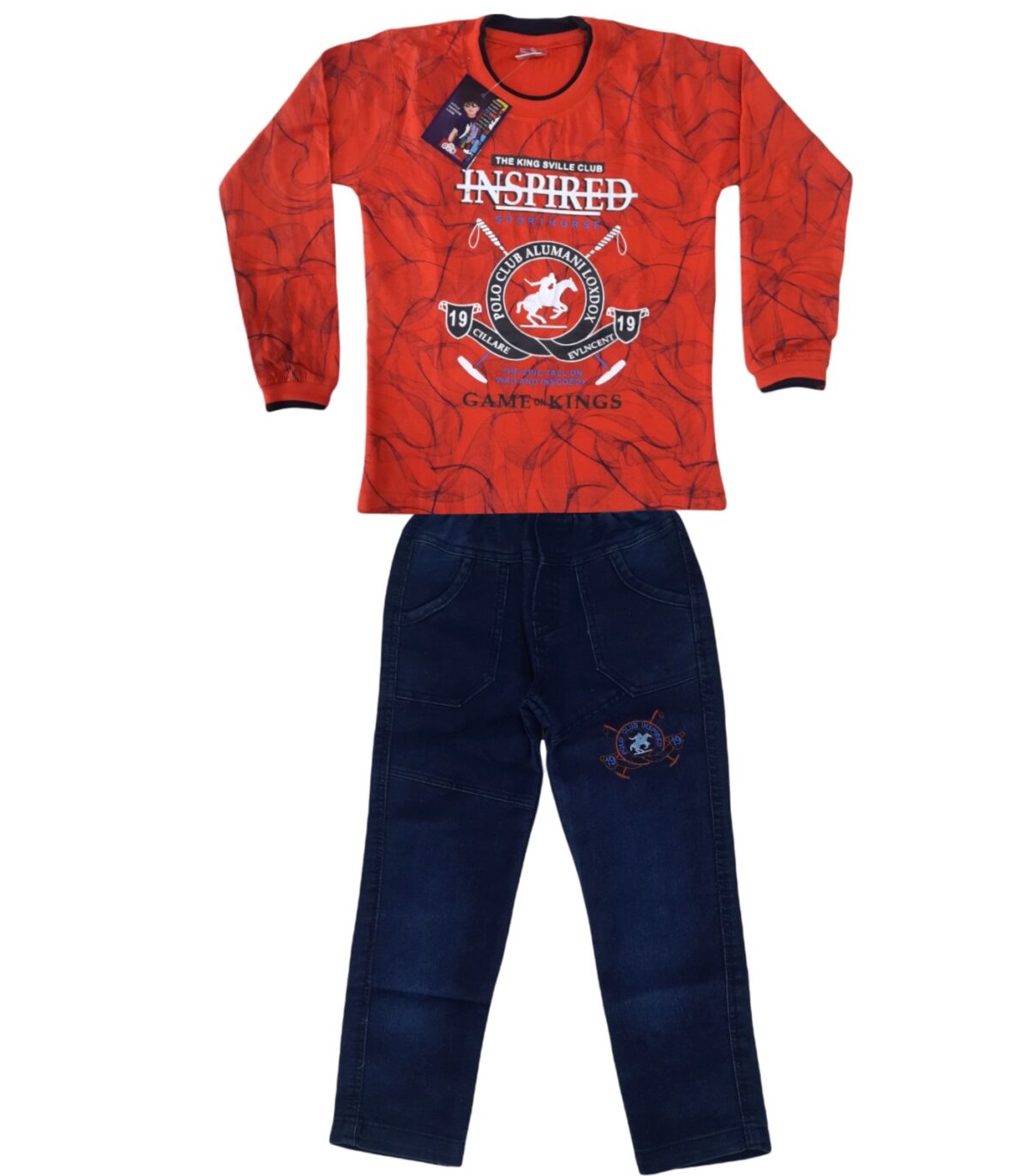 Kids Boys T-shirt & Jeans Combo set